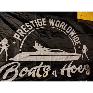 Prestige Worldwide Boats n Hoes Flag 3x5ft NEW